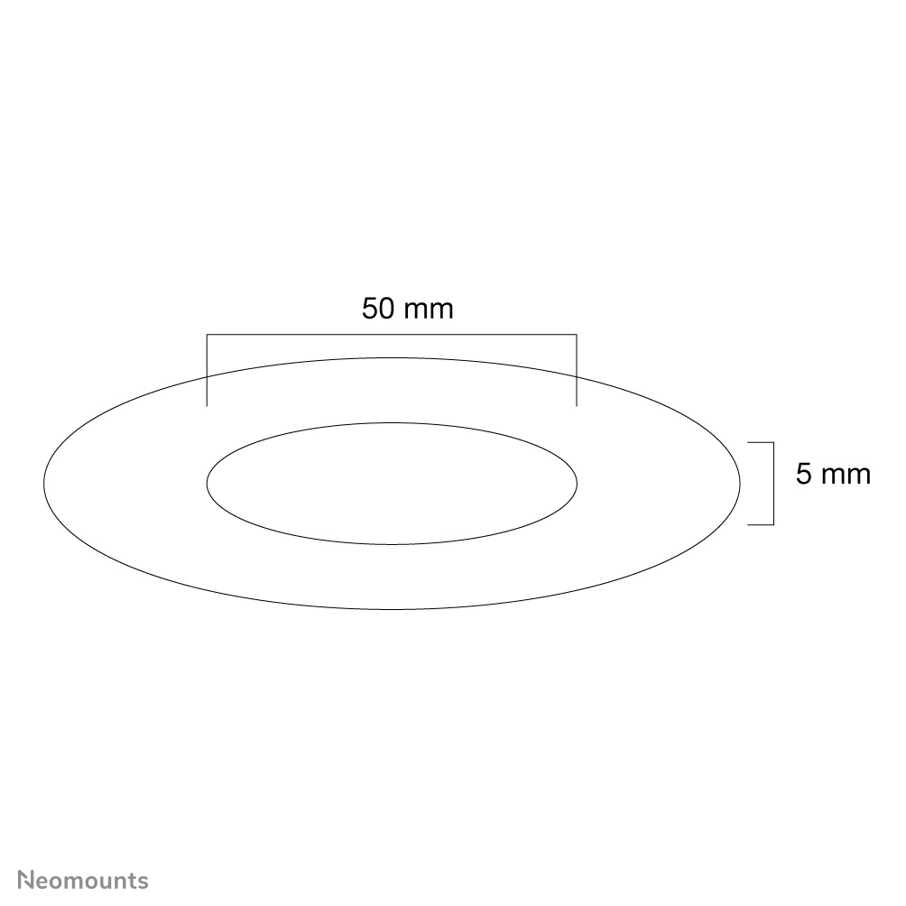Neomounts FPMA-CRB5HM Afdekrozet - diam. 50 mm